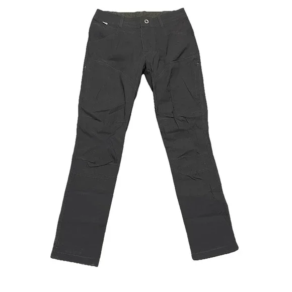 Kuhl Mens Chino Pants 30x32 Dark Grey Nylon Blend Hiking Zipper Pockets Trail - Picture 2 of 8